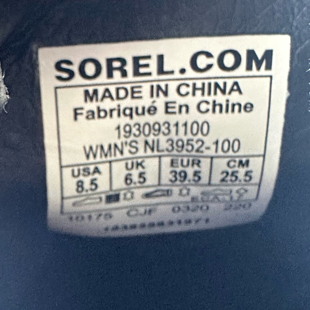 Sorel Joan Uptown Chelsea Size 8.5 White Wedge - Picture 10 of 10